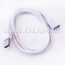 کابل 1 متر USB افزایشی EQUIPMENT سفید / ضخیم و مقاوم / تمام مس / تک پک شرکتی / کیفیت بالا